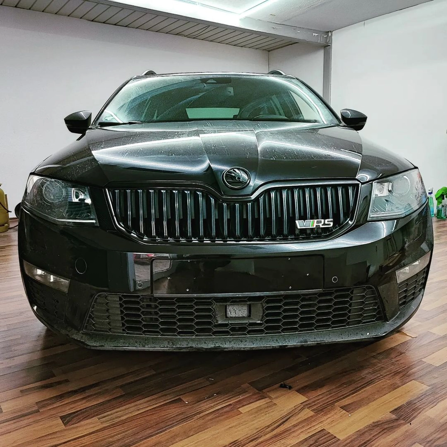 Skoda Octavia RS Chrome Delete, Kühlergrill in schwarz